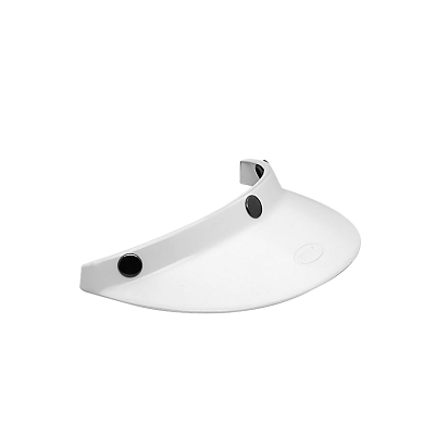 CUSTOM 500 510 VISOR 3-SNAP [WHT] OS