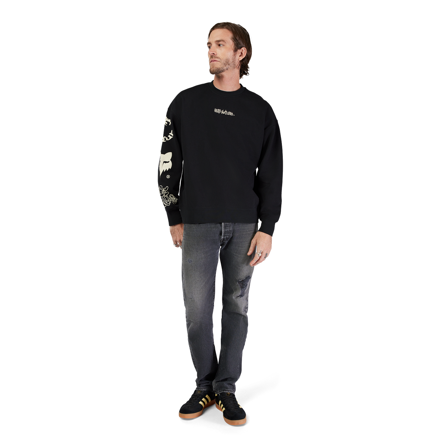 Sudadera Crew Oversize Hello Future