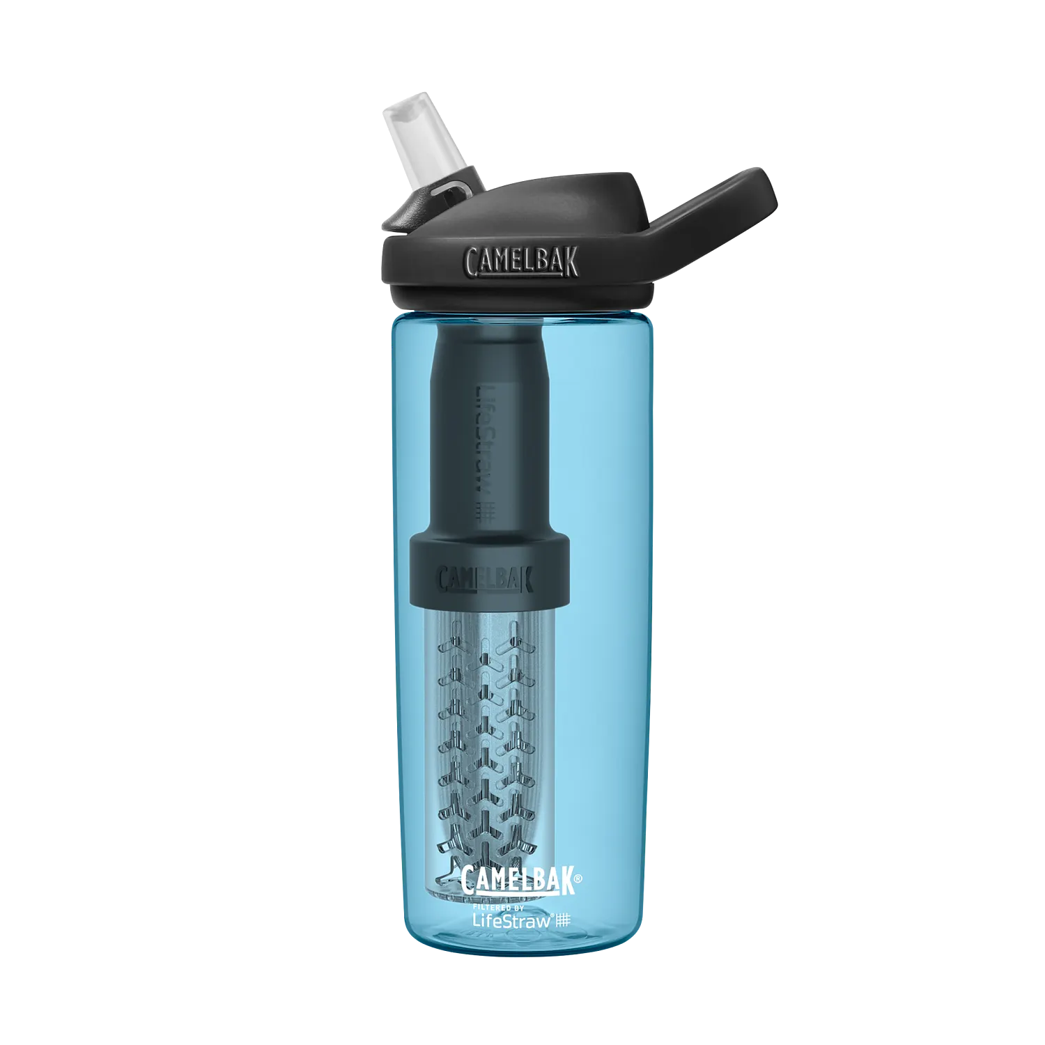 eddy+ 20oz, filtered by LifeStraw, True Blue