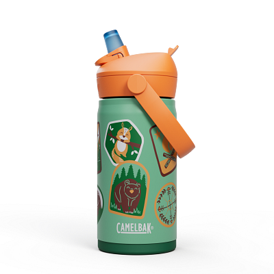 Thrive&trade; Flip Straw Kids 12oz Bottle, Insulated Stainless Steel