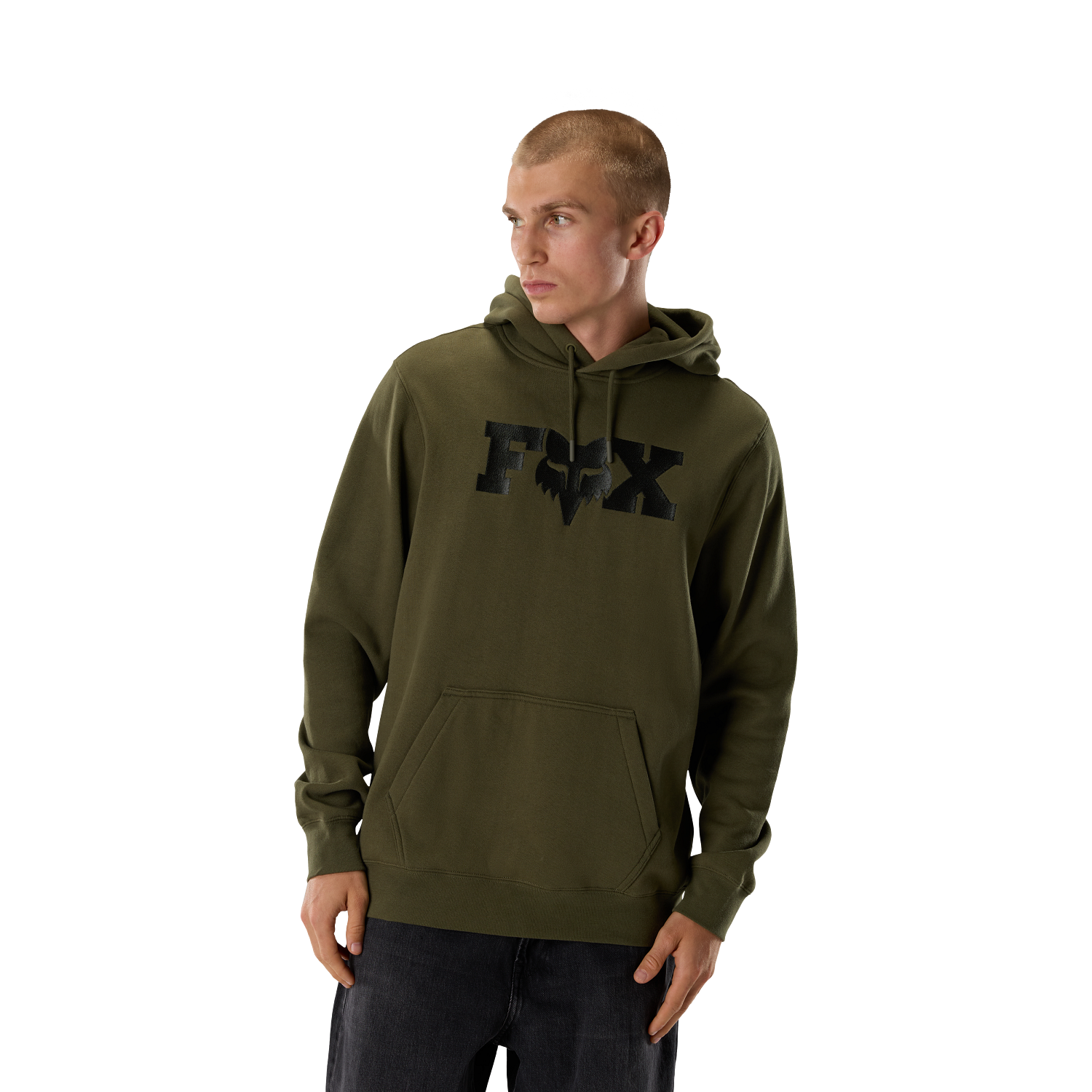 F Head X Fleece Pullover Hoodie