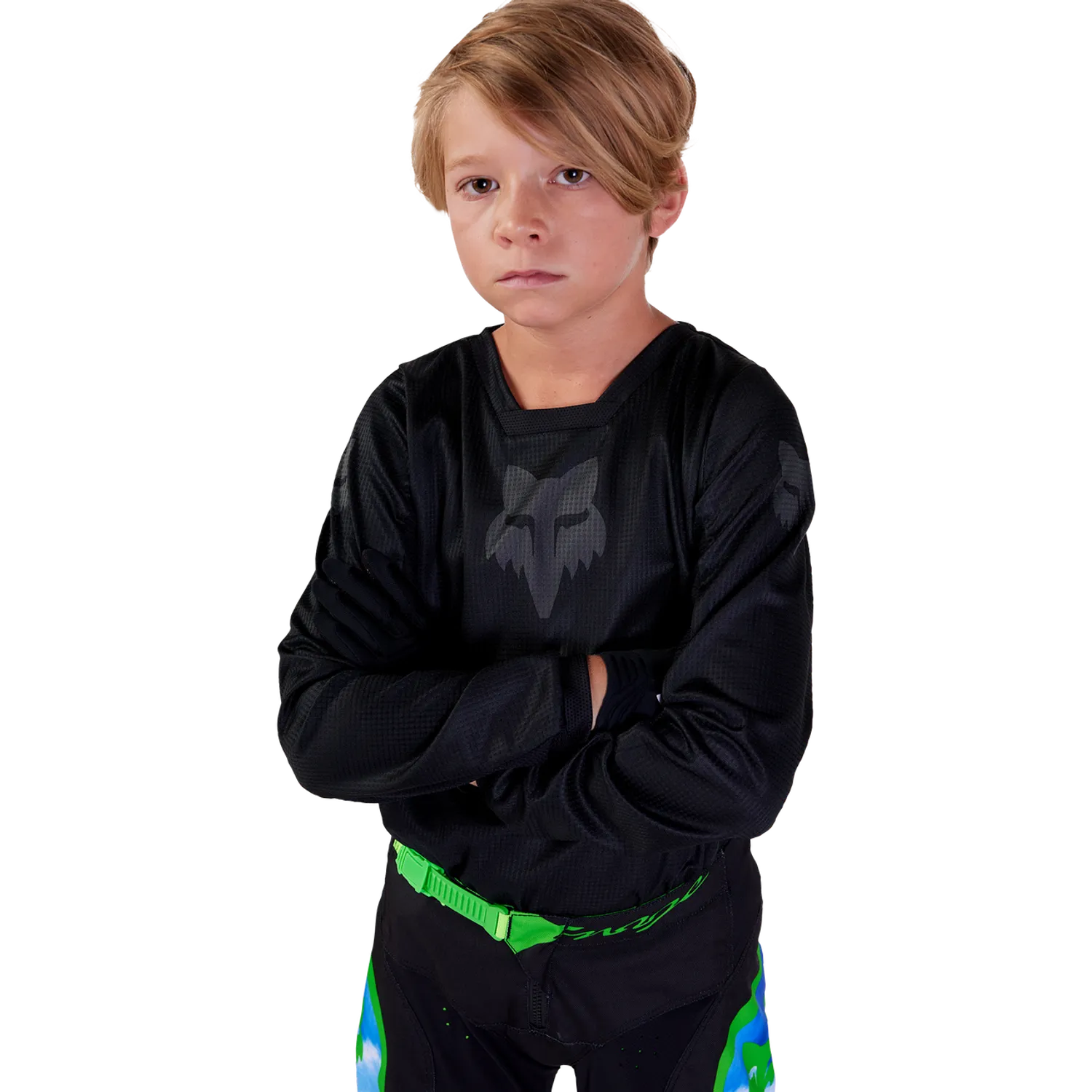 YTH BLACKOUT JERSEY [BLK/BLK] YS