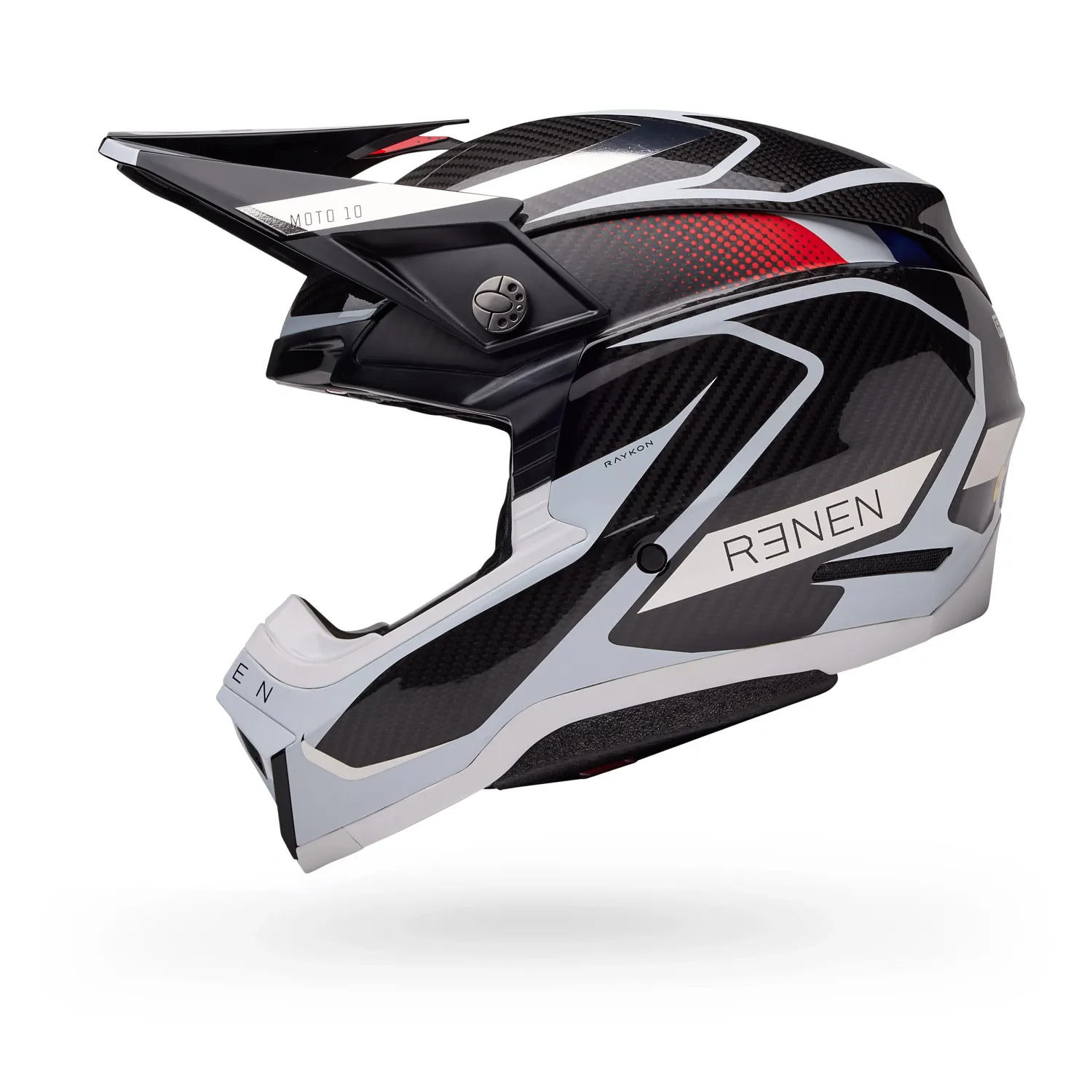 PS MOTO-10 SPHR RN RAYCON M/G BK/WH M