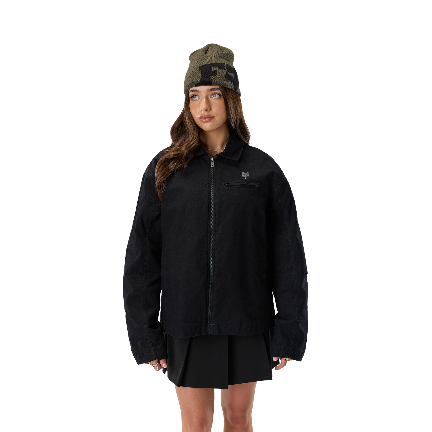 F HEAD X JACQUARD BEANIE [OLV GRN] OS