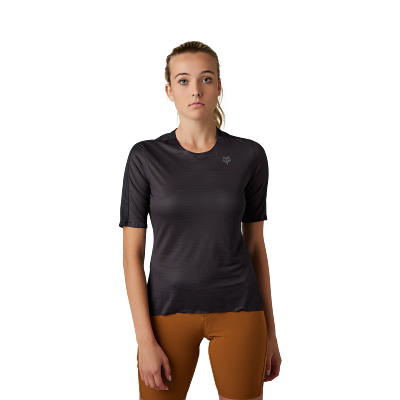 W FLEXAIR ASCENT SS JERSEY [BLK] S