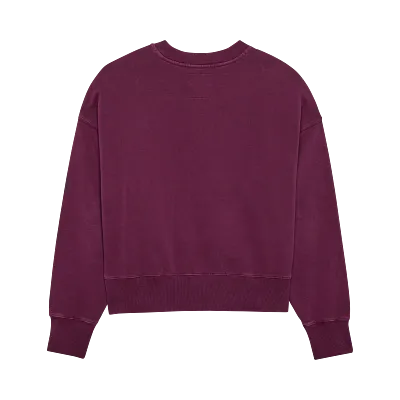 Womens Wordmark Oversized Crew Pullover