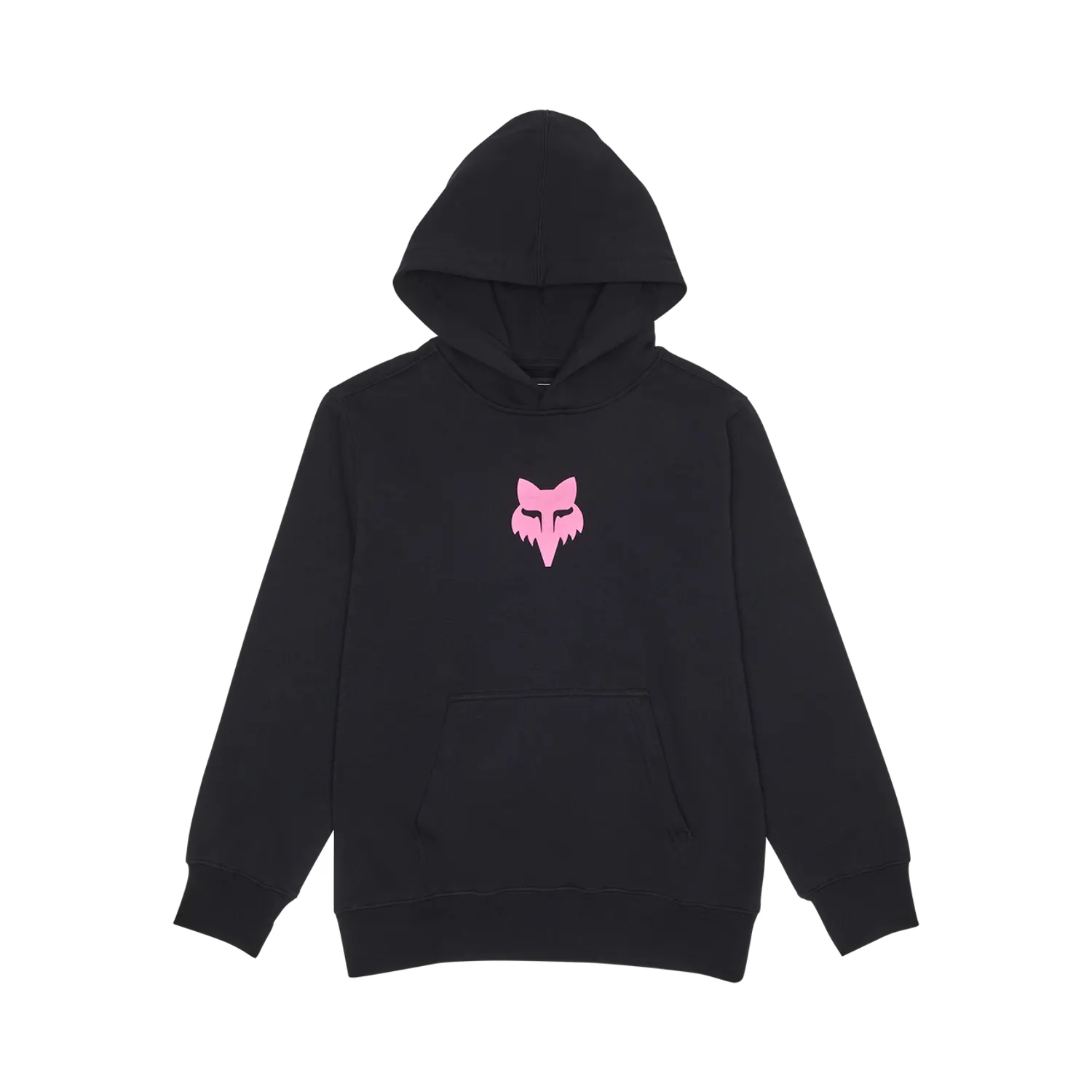 YTH LEGACY FLEECE PO [BLK/PNK] YXS