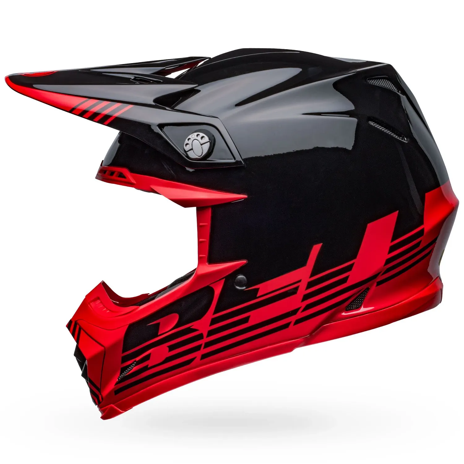 PS MOTO-9 MIPS LOUVER BK/RD M