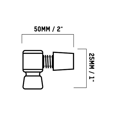 BBN WAYSIDE CO2 THREAD ON INFLATOR