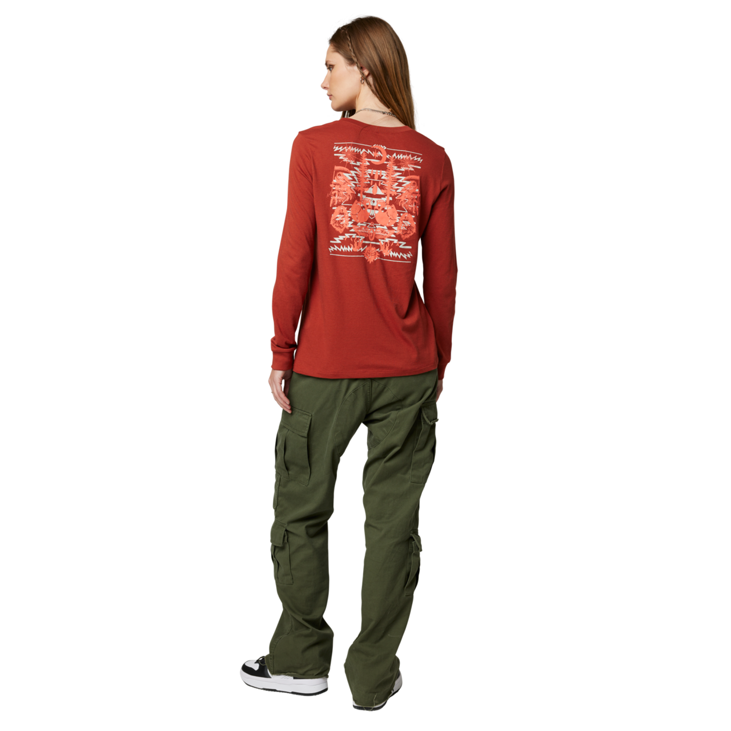 T-shirt &agrave; Manches Longues Coastal Blues - Femme