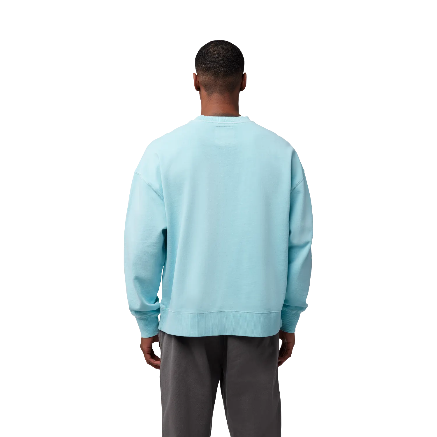 WORDMARK OVERSIZED FLEECE CREW 