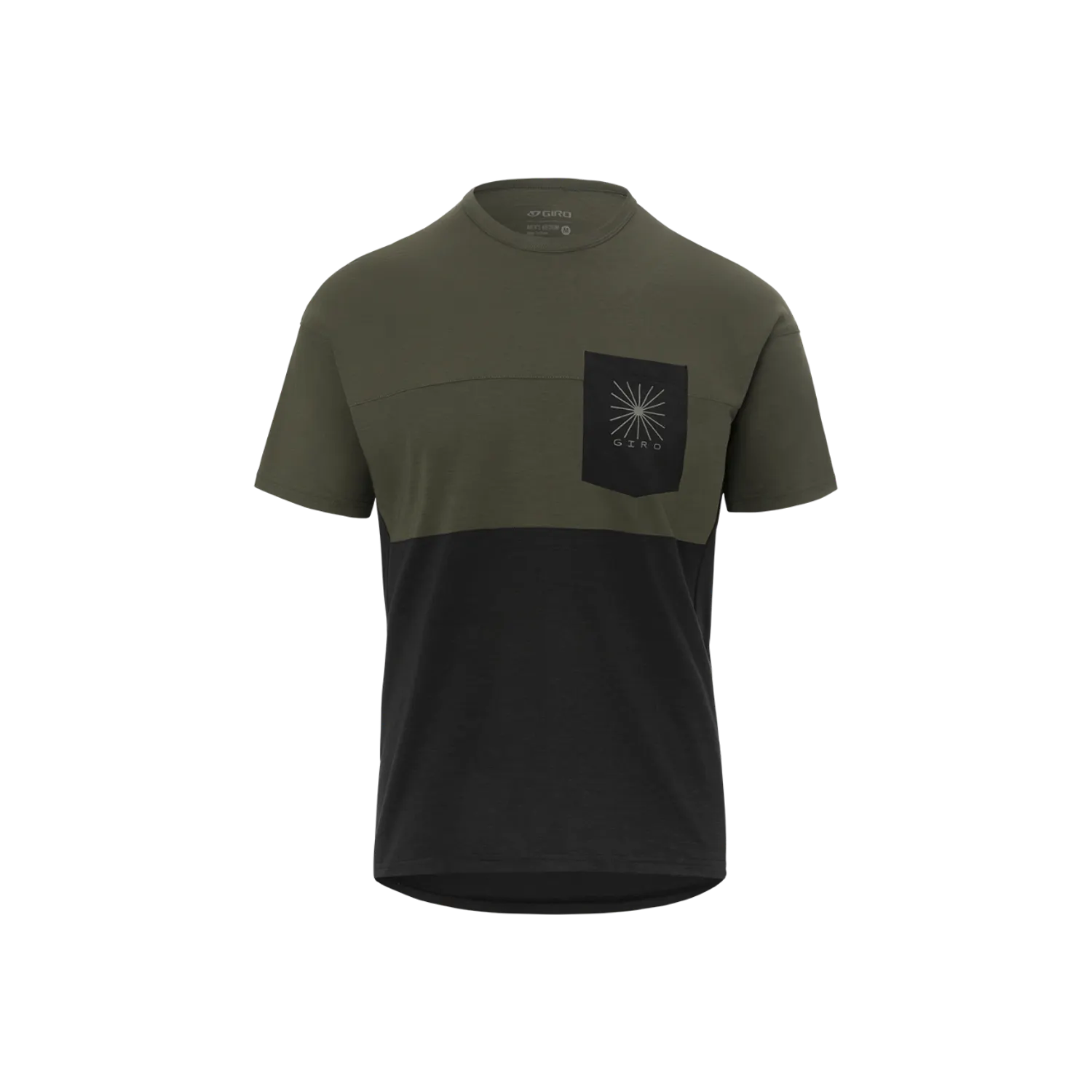 GA M RIDE JERSEY TRL GRN/BLK M- WOP