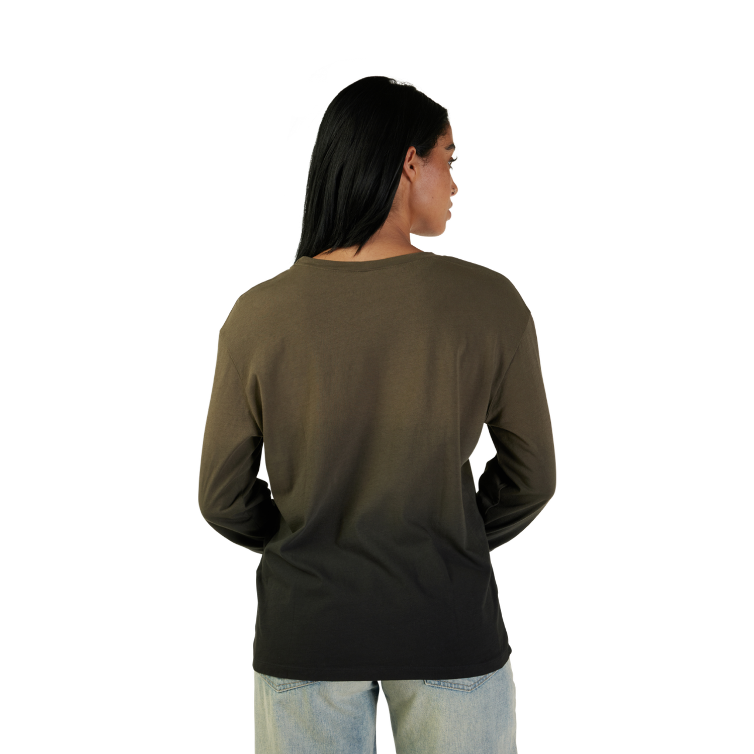 Womens Sensory Dye Long Sleeve Basic Tee