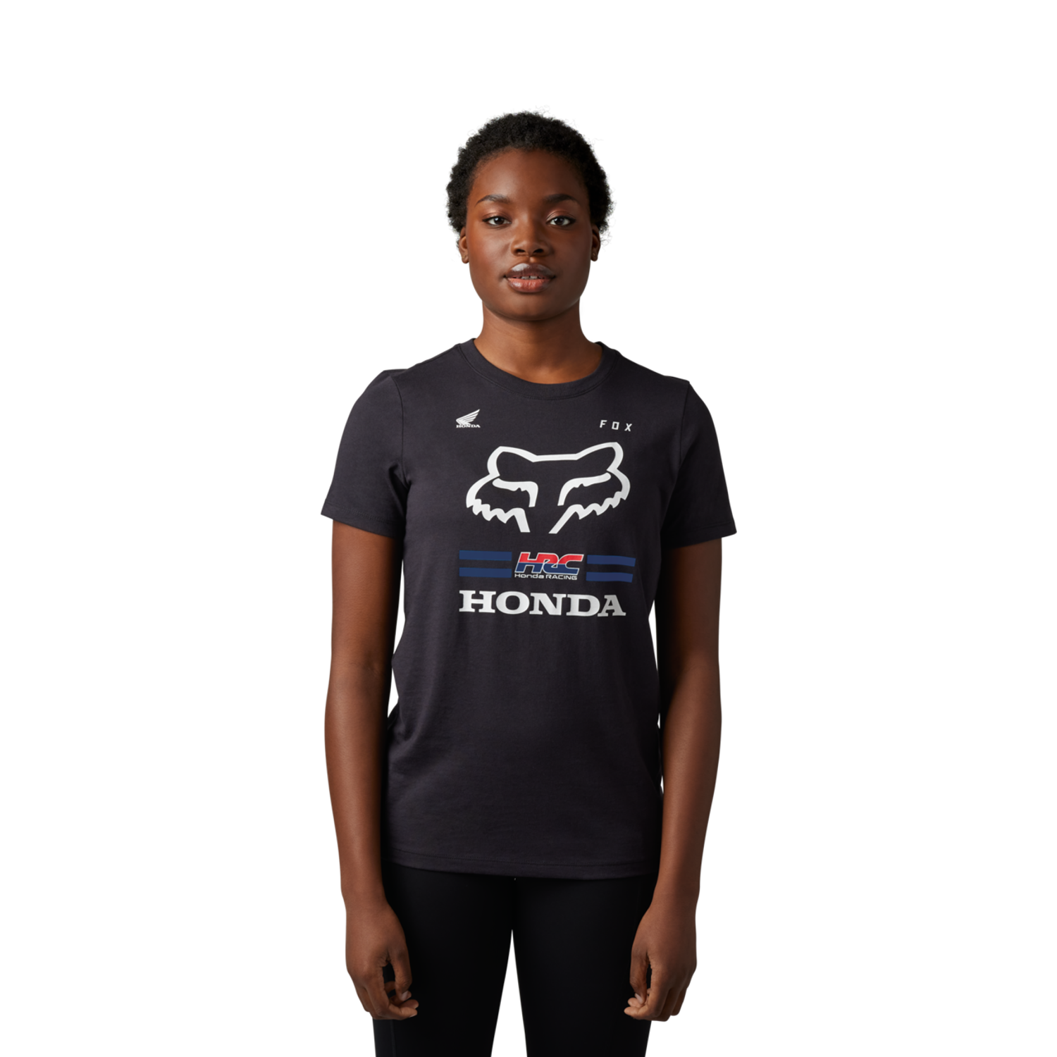 FOX X HONDA SS TEE [BLK] XS
