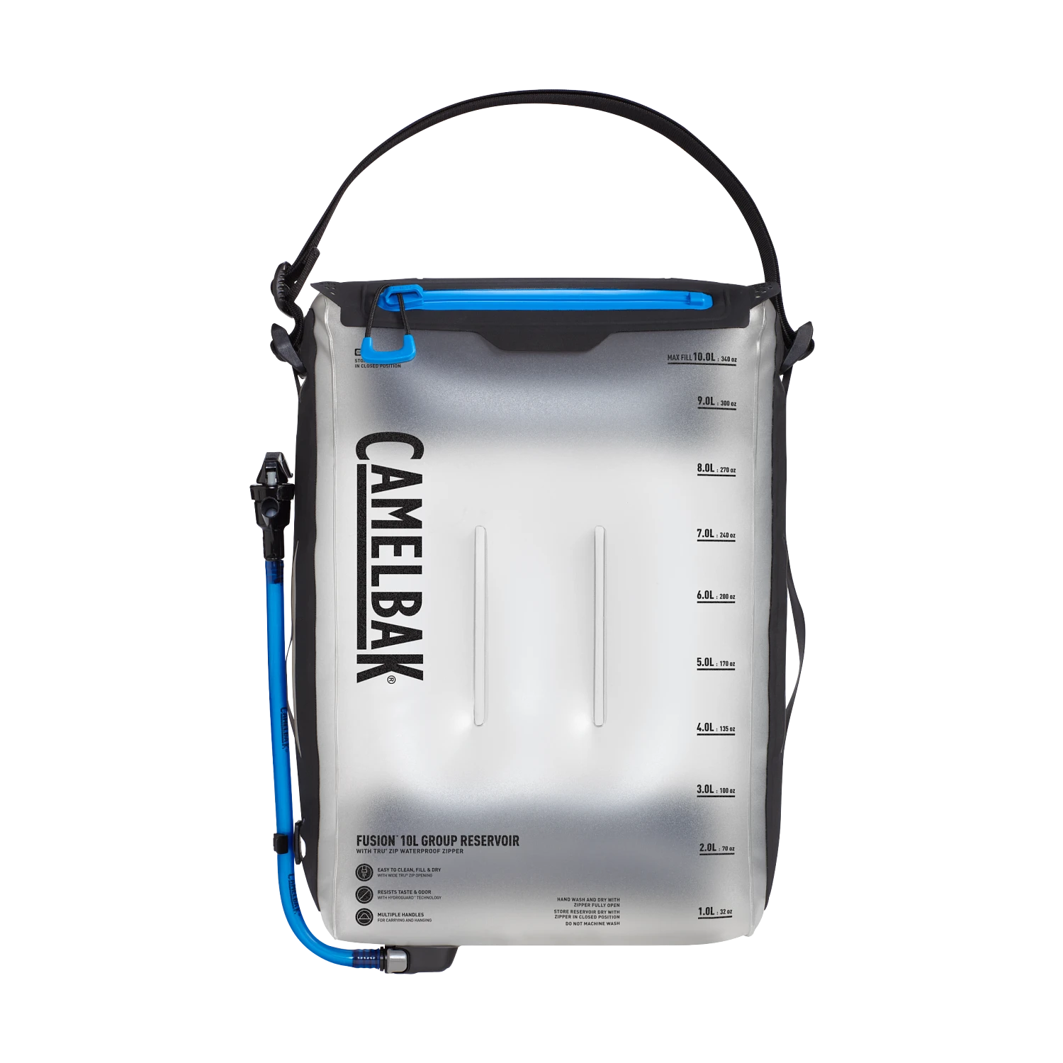 Fusion 10L Group Reservoir with Tru Zip Waterproof Zipper, Clear