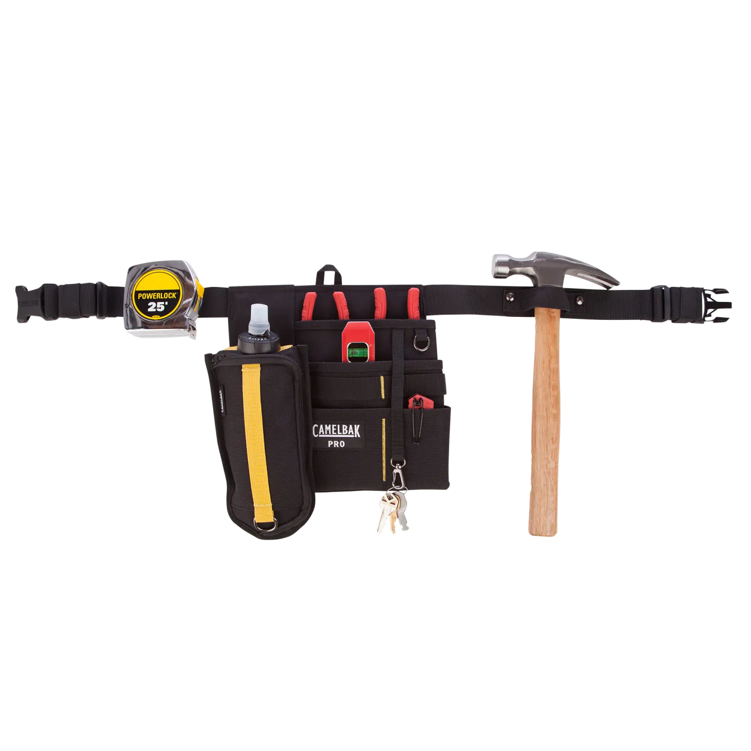 5H 17oz 4-Pocket Tool Belt, Black