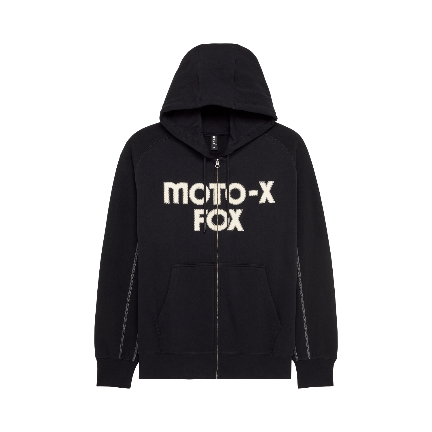 Moto-X oversized h&aelig;ttetr&oslash;je med lynl&aring;s