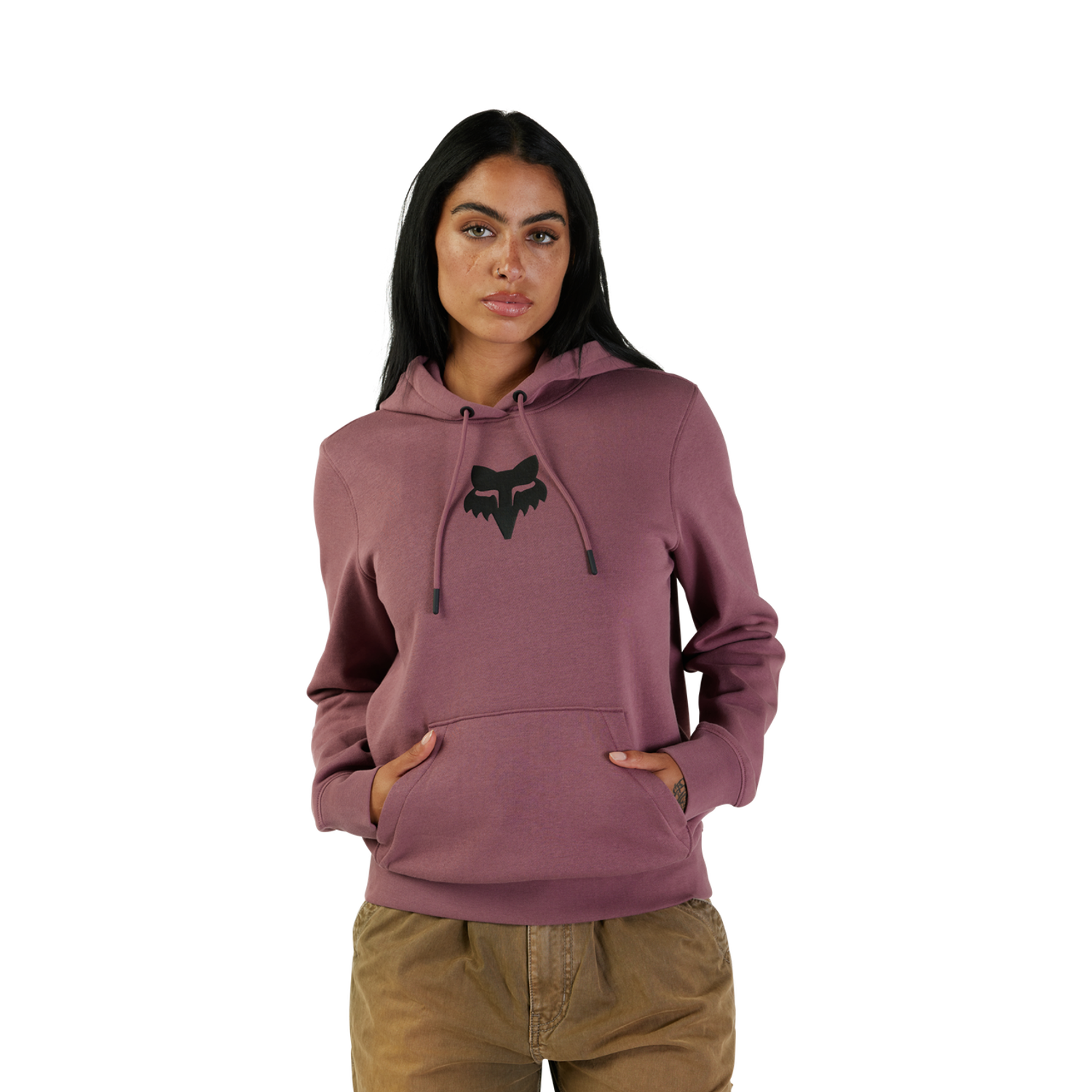 Womens Fox Head Pullover Hoodie