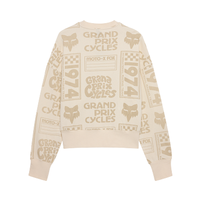 W CIRCA 74 OVERSIZED FLC CREW [OFF WHT] XS