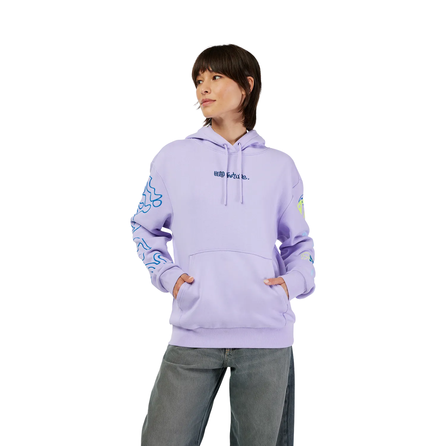 W HELLO FUTURE FLEECE PO 
