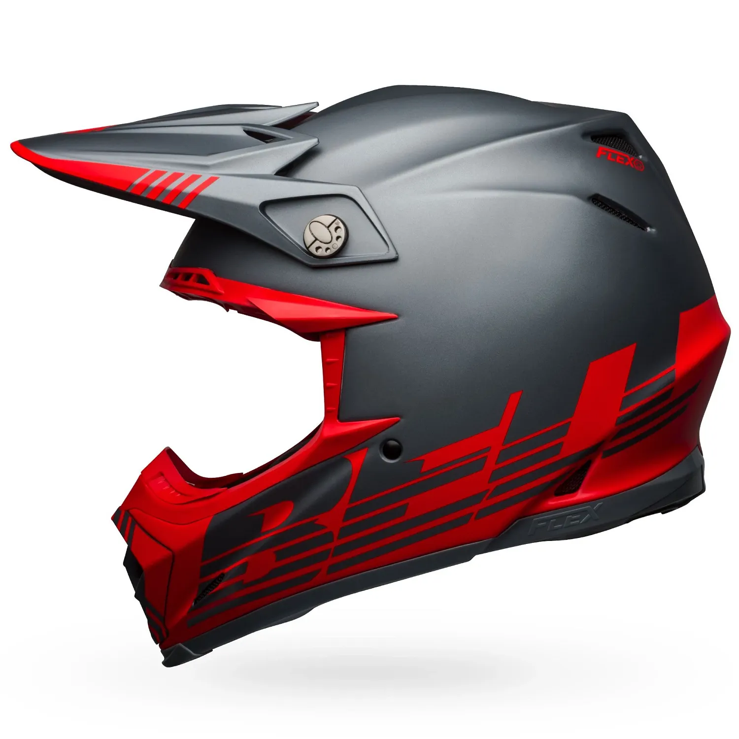 PS MOTO-9 FLEX LOUVER MT GY/RD M