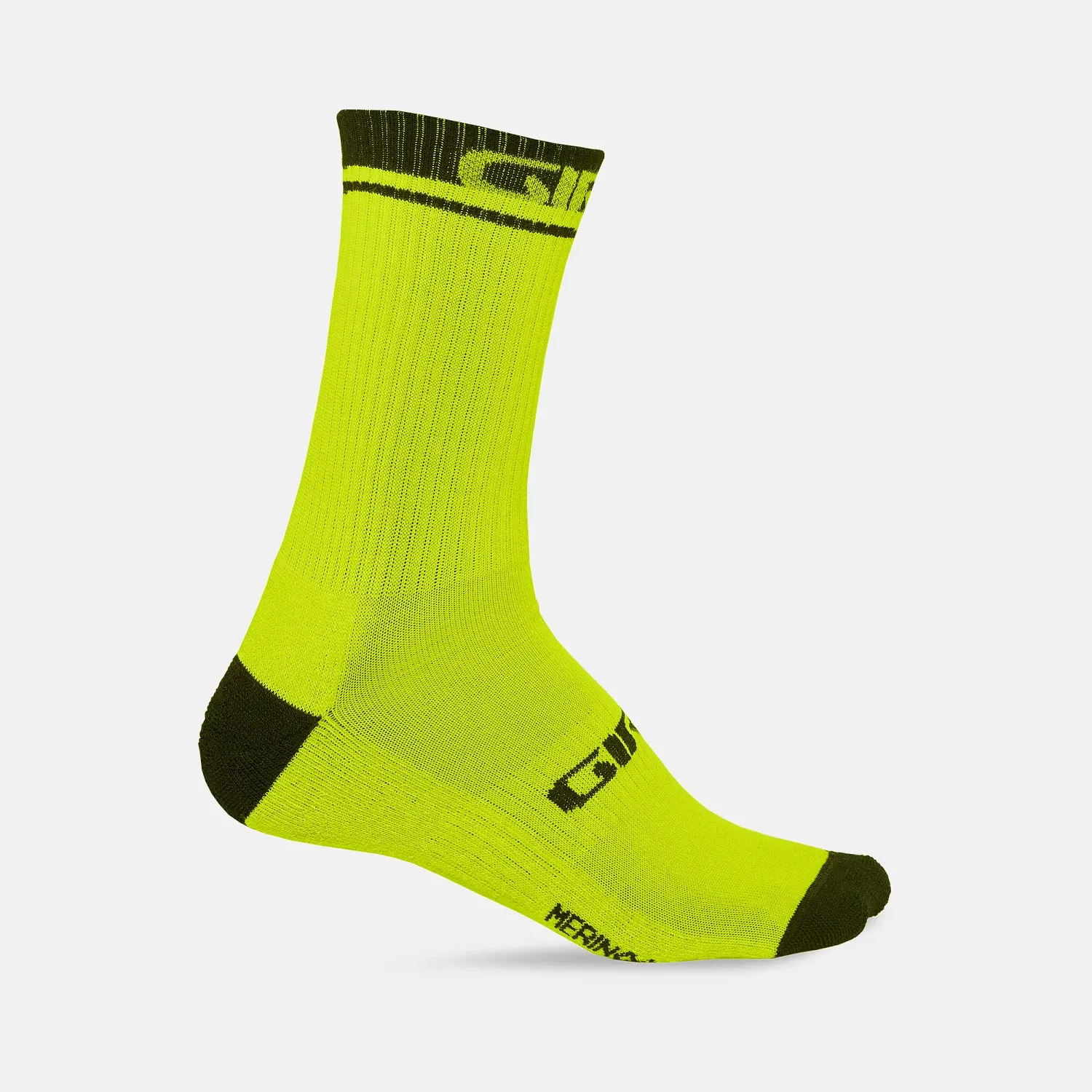 GA WINTER MERINO WOOL LIME BLK S 18