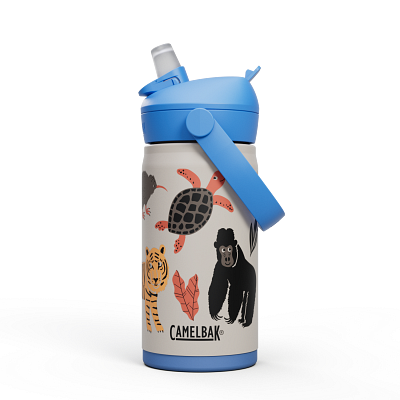 Thrive&trade; Flip Straw Kids 12oz Bottle, Insulated Stainless Steel