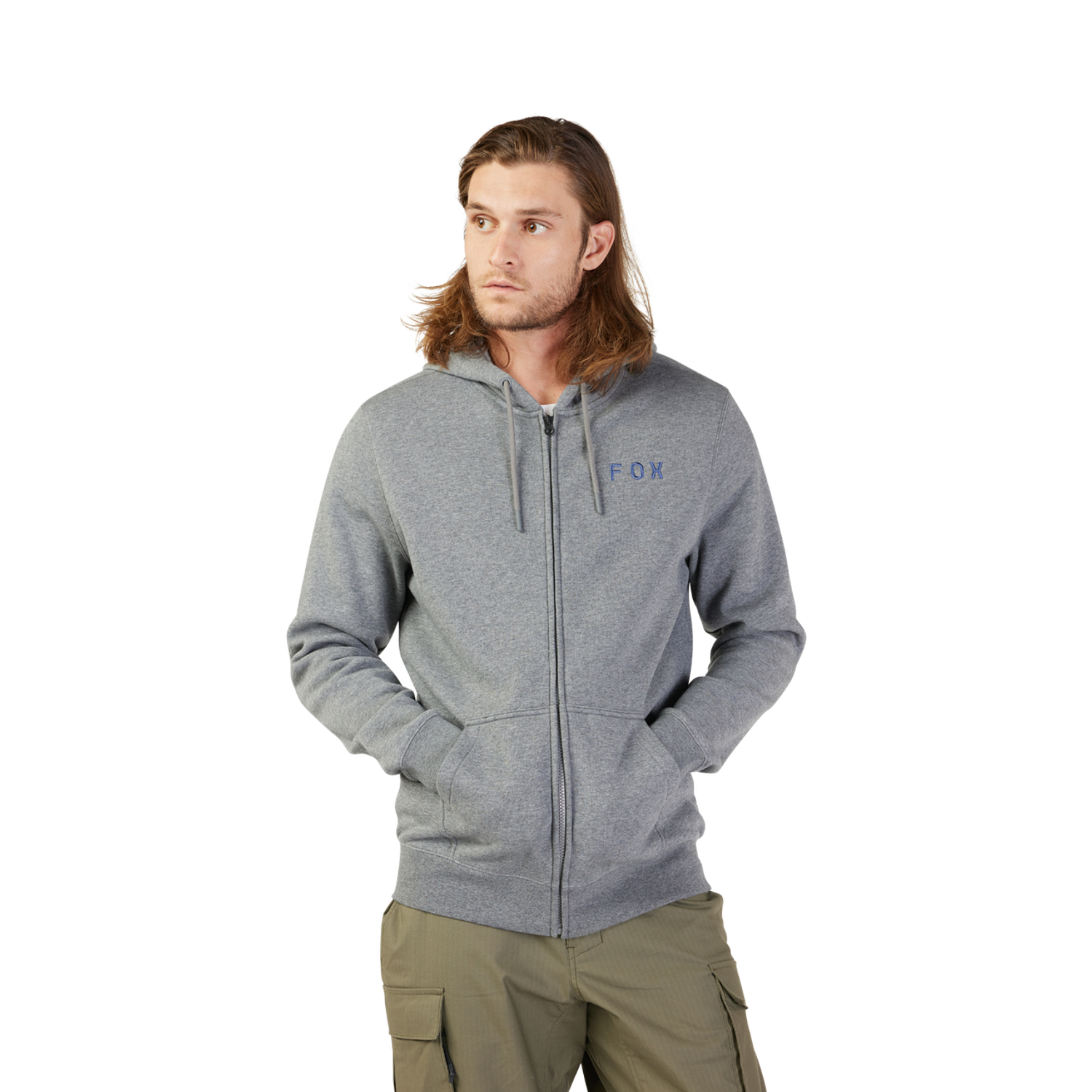 FLORA FLEECE ZIP [HTR GRAPH] S