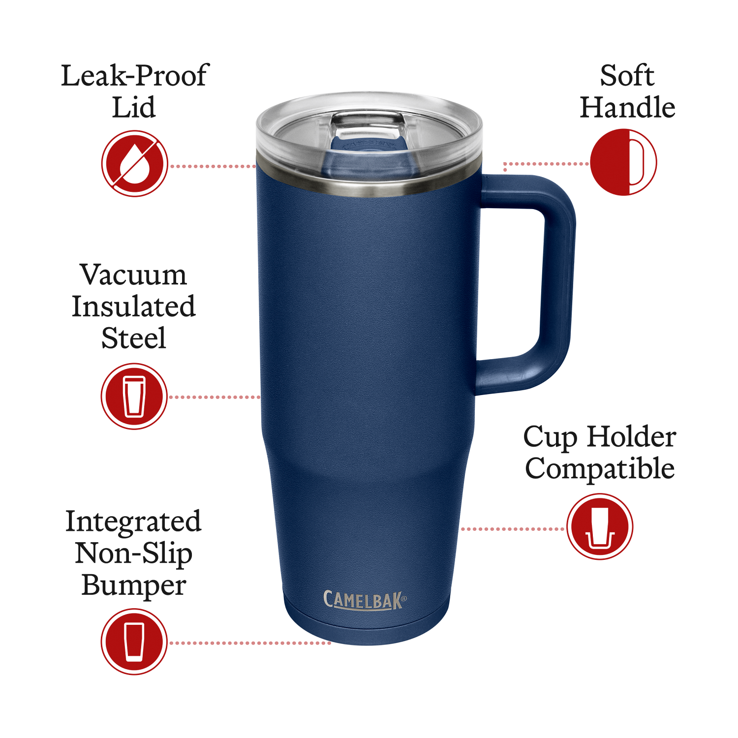 Thrive&trade; 32 oz Mug, Insulated Stainless Steel