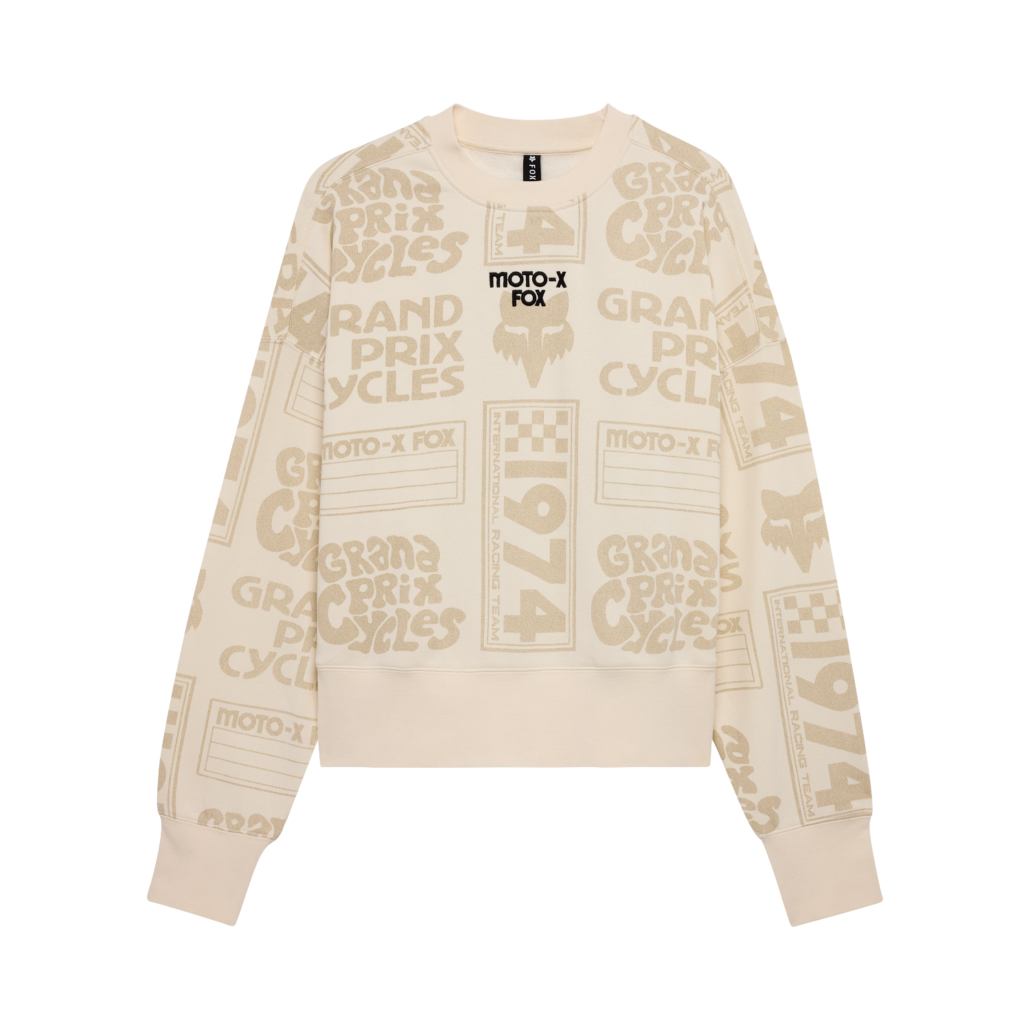 W CIRCA 74 OVERSIZED FLC CREW [OFF WHT] M