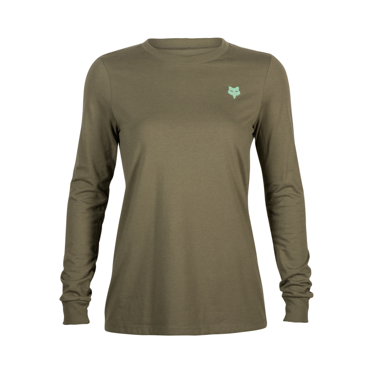 W FADED OUT LS TEE [OLV GRN] XS