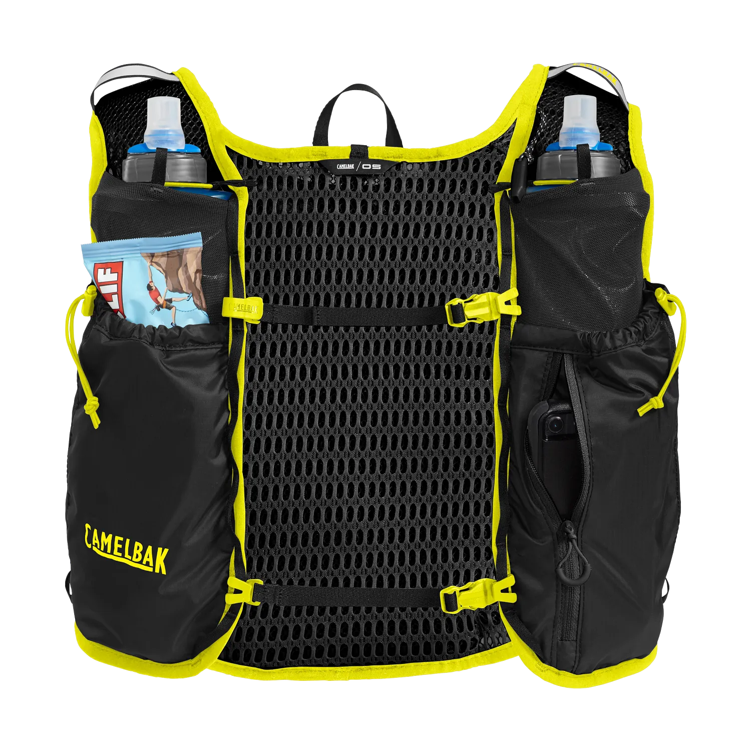 Trail Run Vest 34oz, Black/Safety Yellow