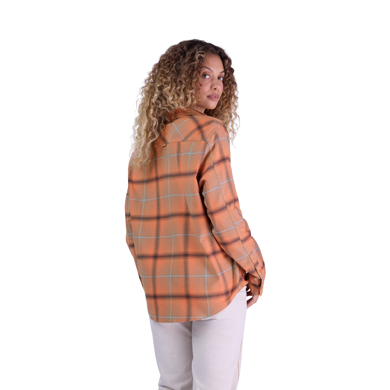 Womens Survivalist Stretch Flannel Long Sleeve Shirt