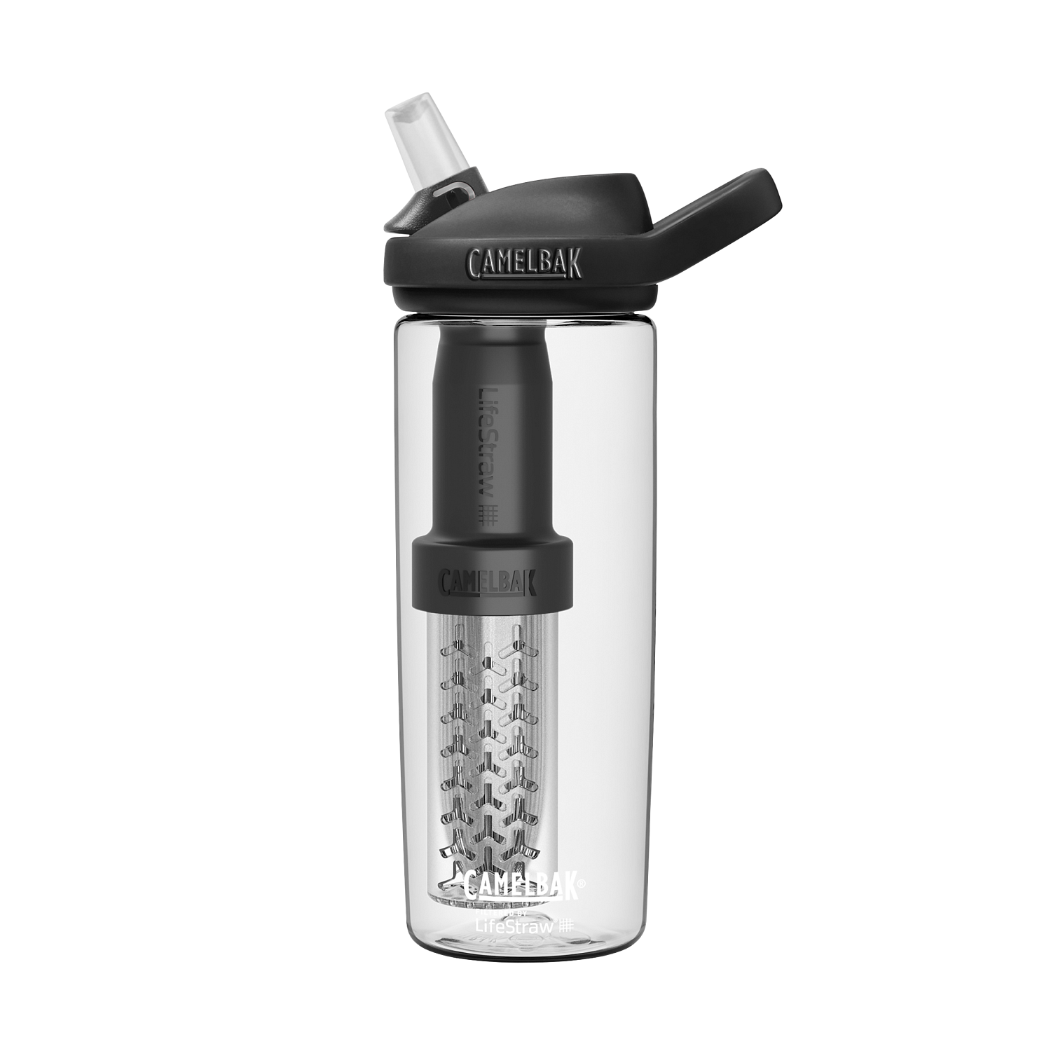 eddy+ 20oz, filtered by LifeStraw, Clear