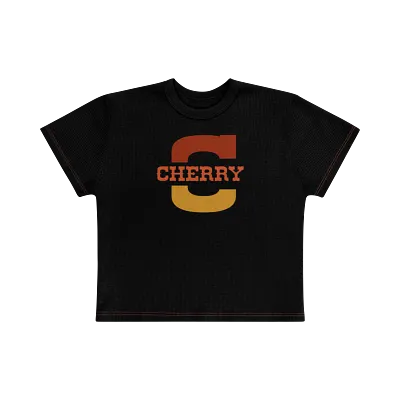 Fox x Cherry Contrast Baby Tee