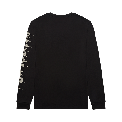 ROUGHCUT DRI-RELEASE MD LS TEE [BLK] S