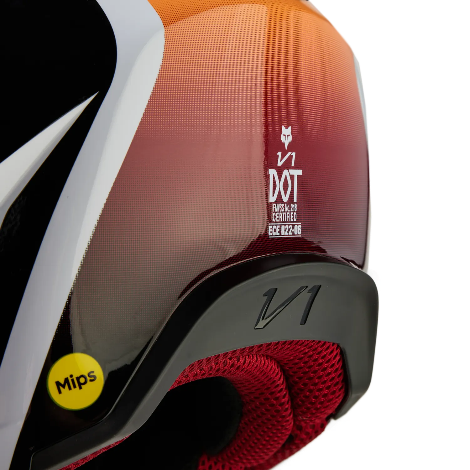 YTH V1 FLORA HELMET [WHT/BLK] YS