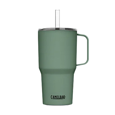 Horizon 24oz Tall Straw Mug, Insulated Stainless Steel