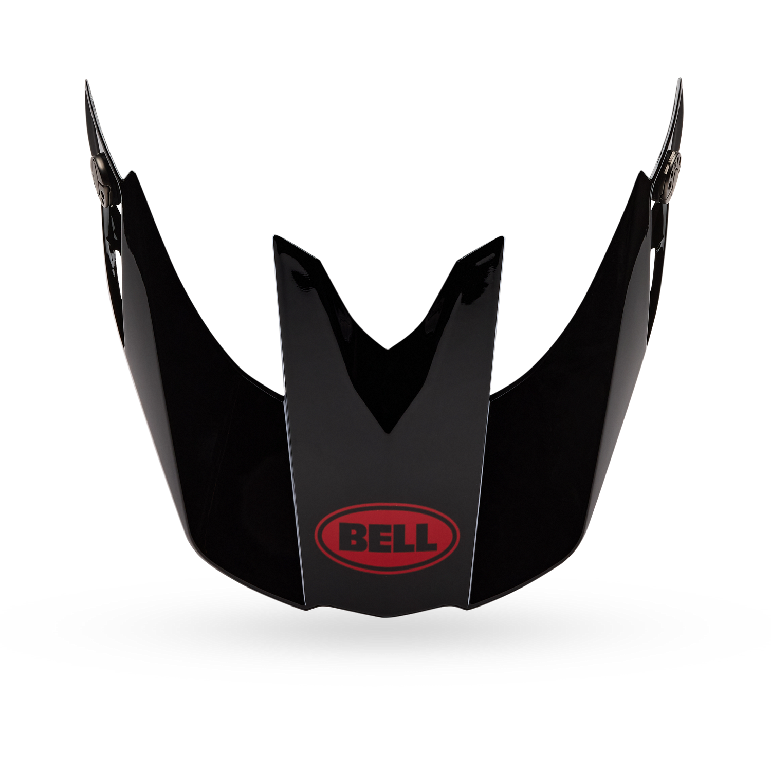 PS MOTO-10 SPHR VISOR SATIN GLOSS BK/RD