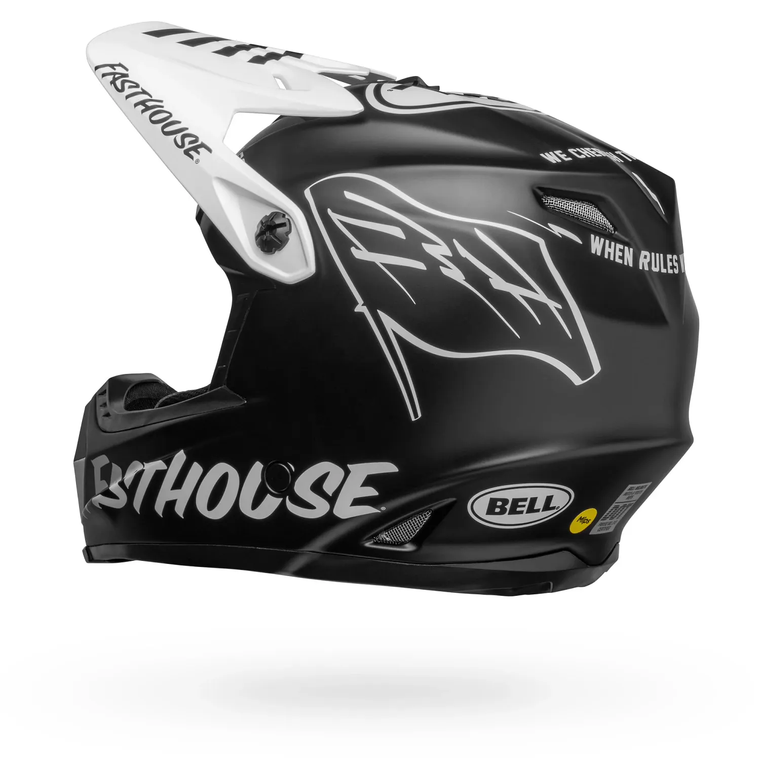 PS MOTO-9YTHMIPS FH FLYC MT BK/WH Y L/XL
