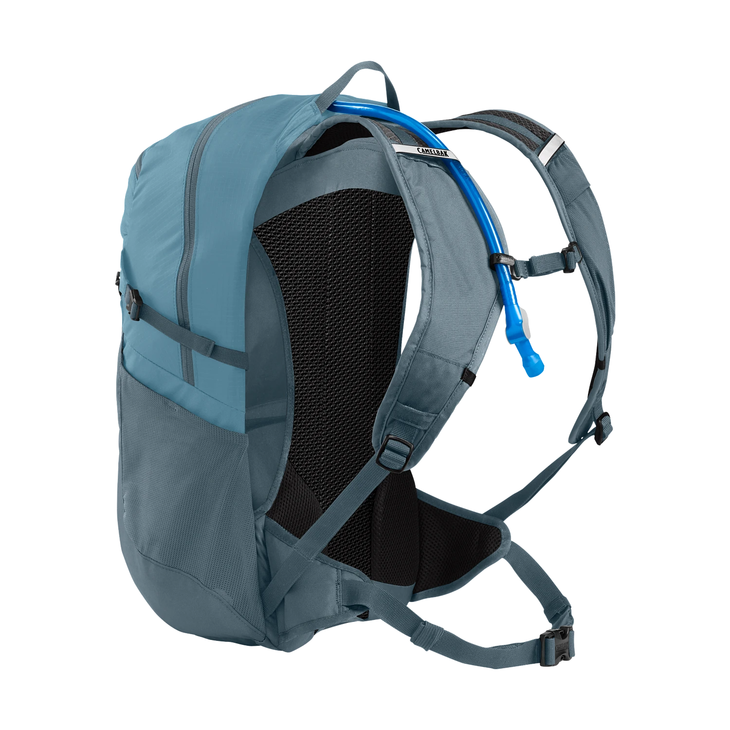 Women's Fourteener 24 100oz, Smoke Blue/Fiery Coral