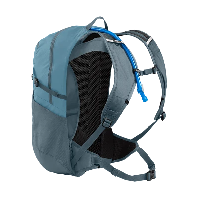 Women's Fourteener 24 100oz, Smoke Blue/Fiery Coral