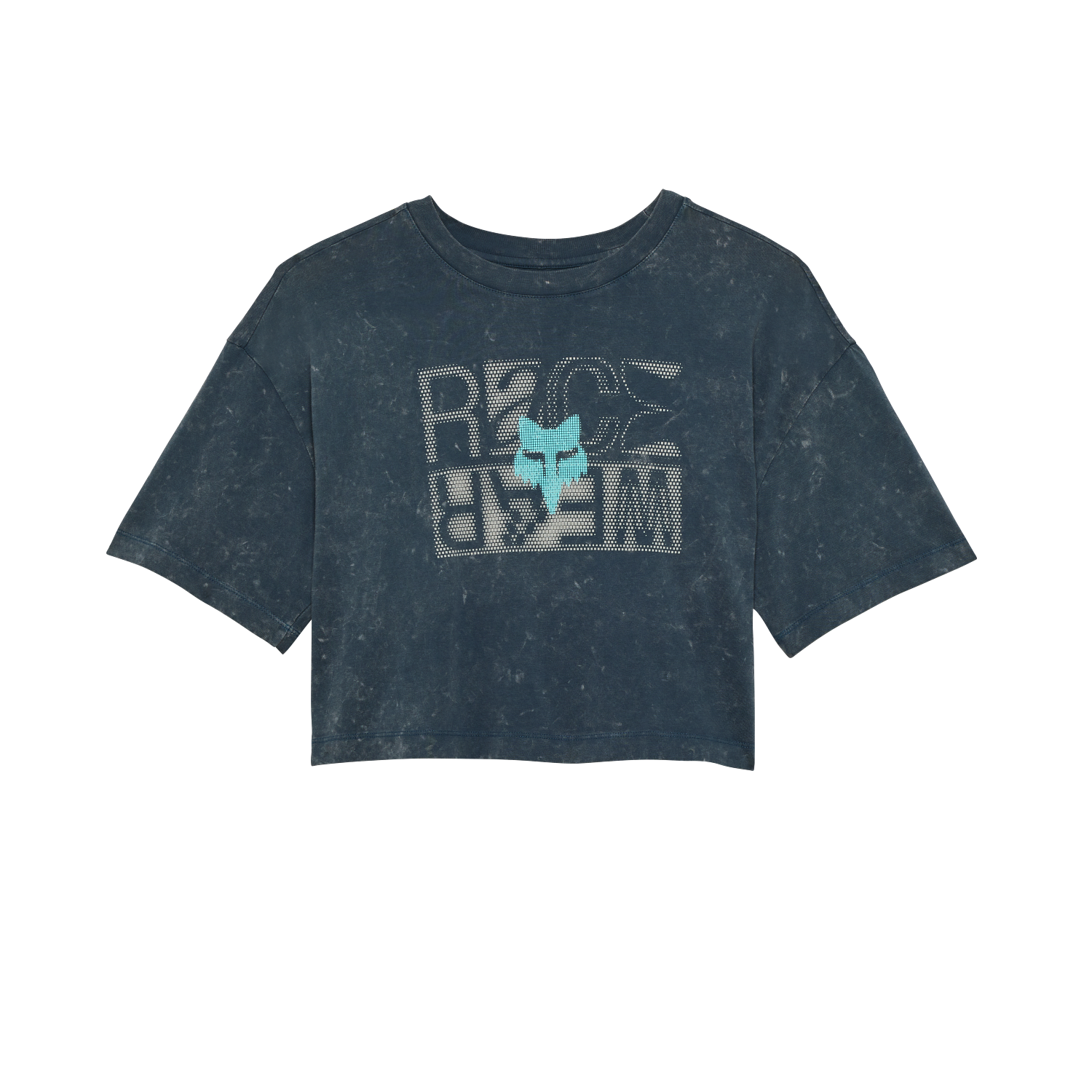 Crop-T-shirt Throttle Oversized - Dames