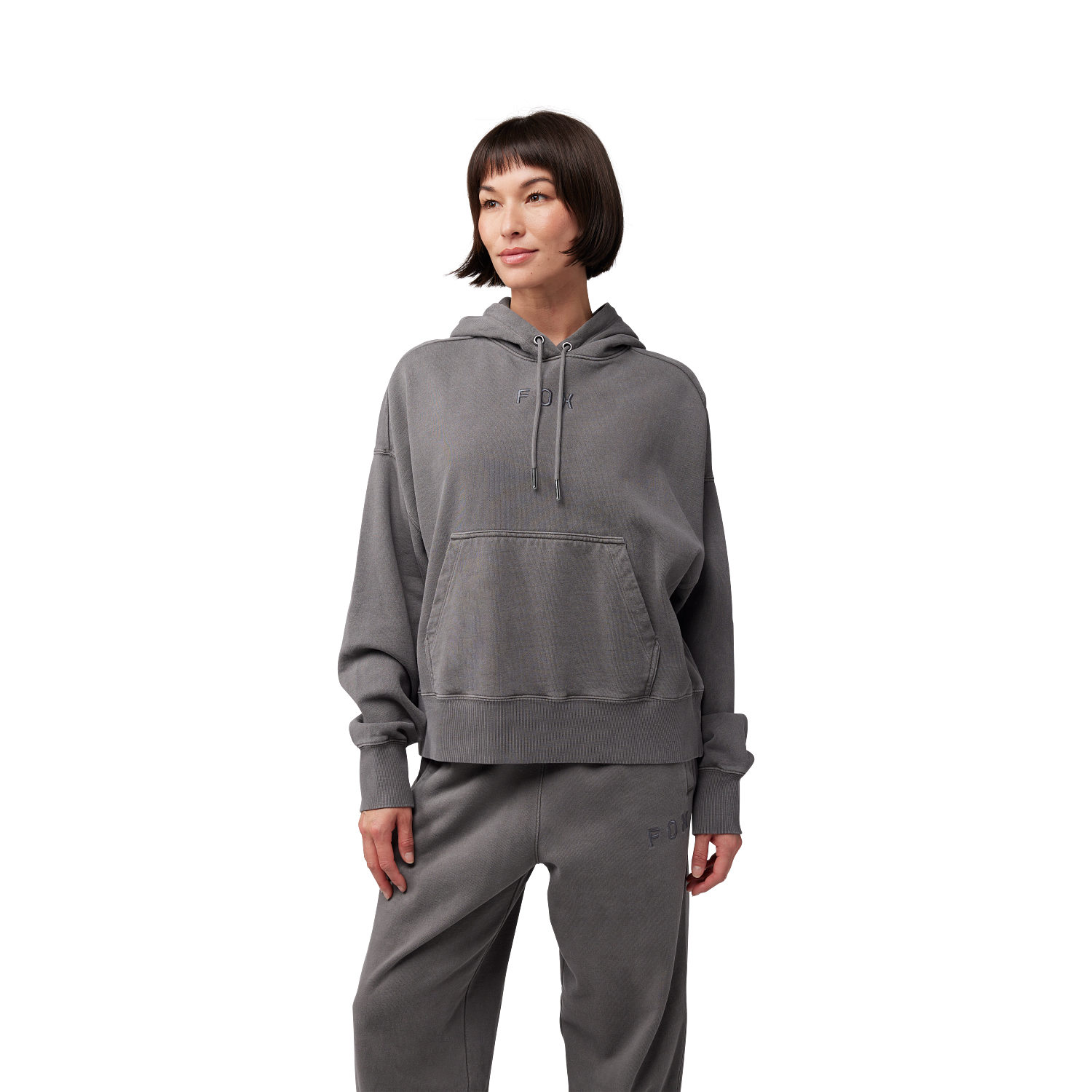 Womens Wordmark Oversized Pullover Hoodie