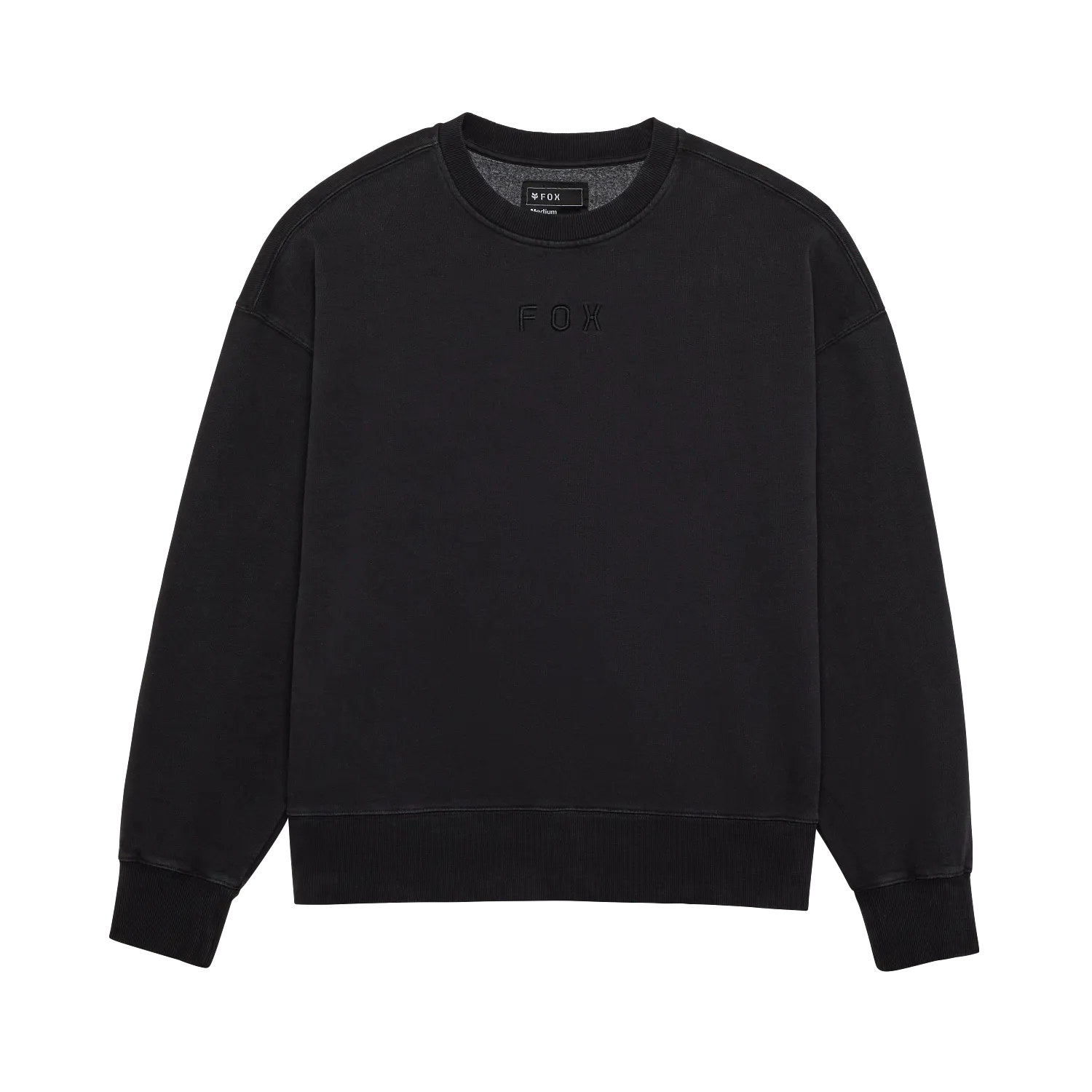 WORDMARK OVERSIZED FLEECE CREW 