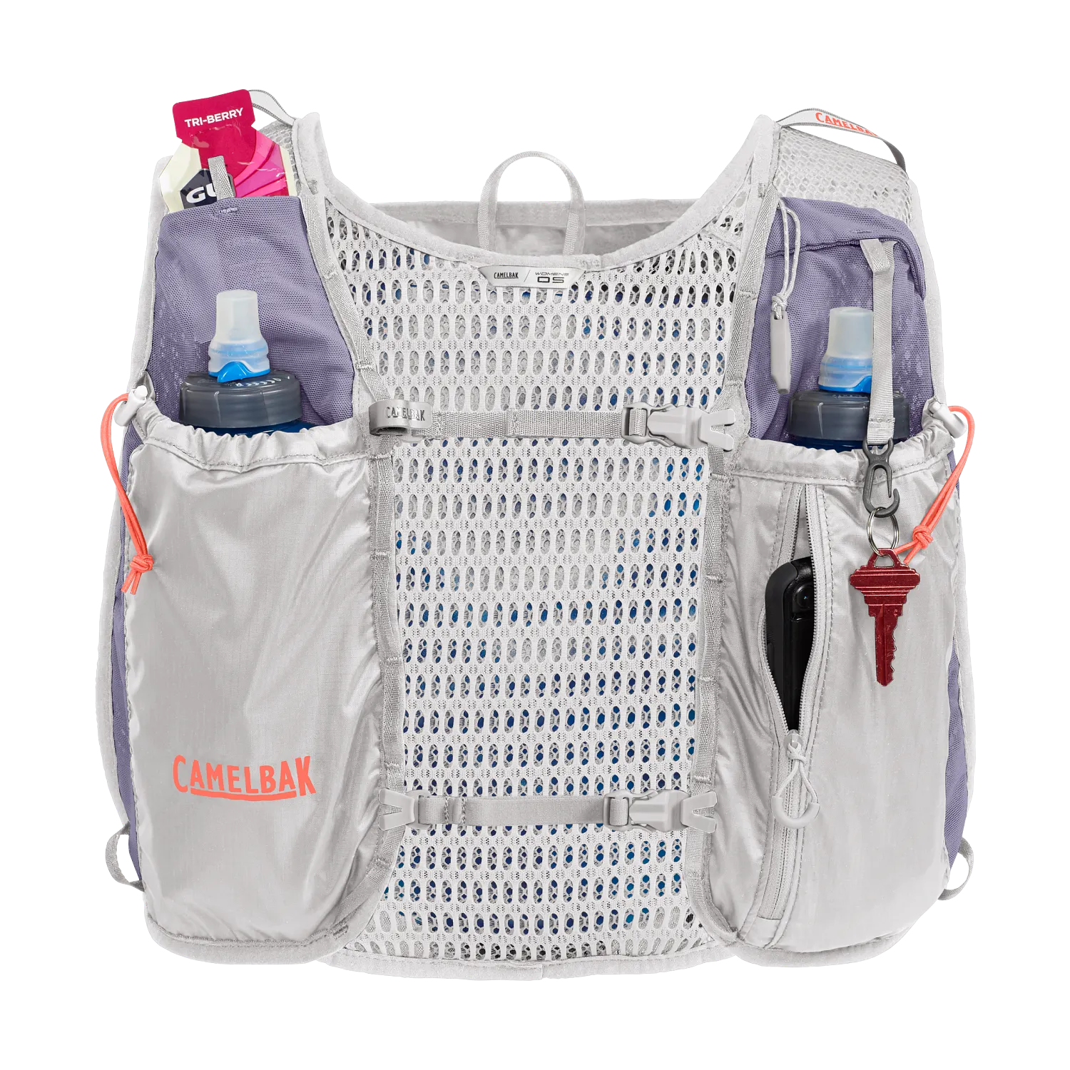 Women's Circuit Run Vest 50oz, Silver/Dusk