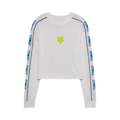 Womens Image Phantom Long Sleeve Crop Tee