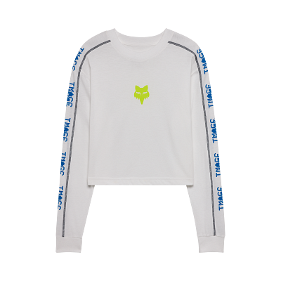 T-shirt crop manches longues Image Phantom Femme