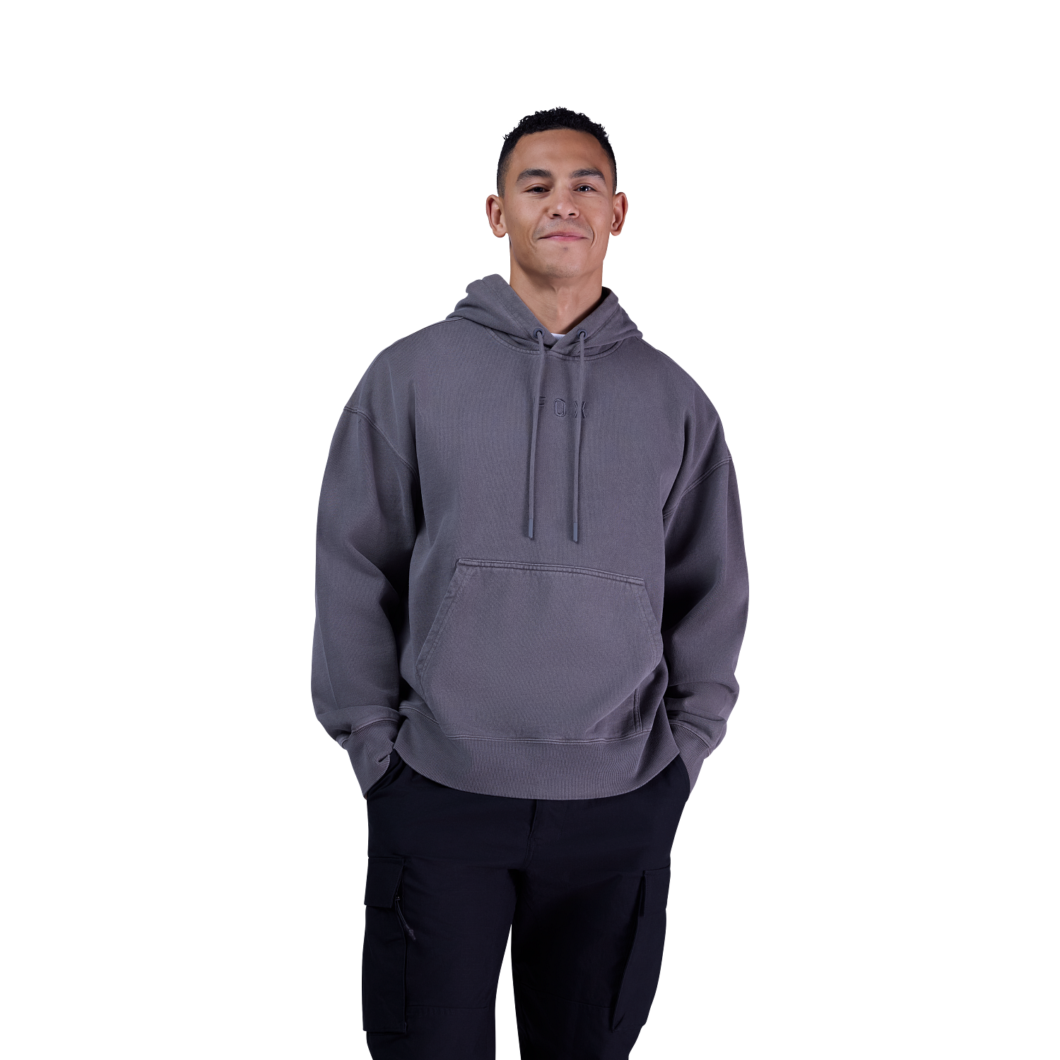 Wordmark oversized pullover-h&aelig;ttetr&oslash;je