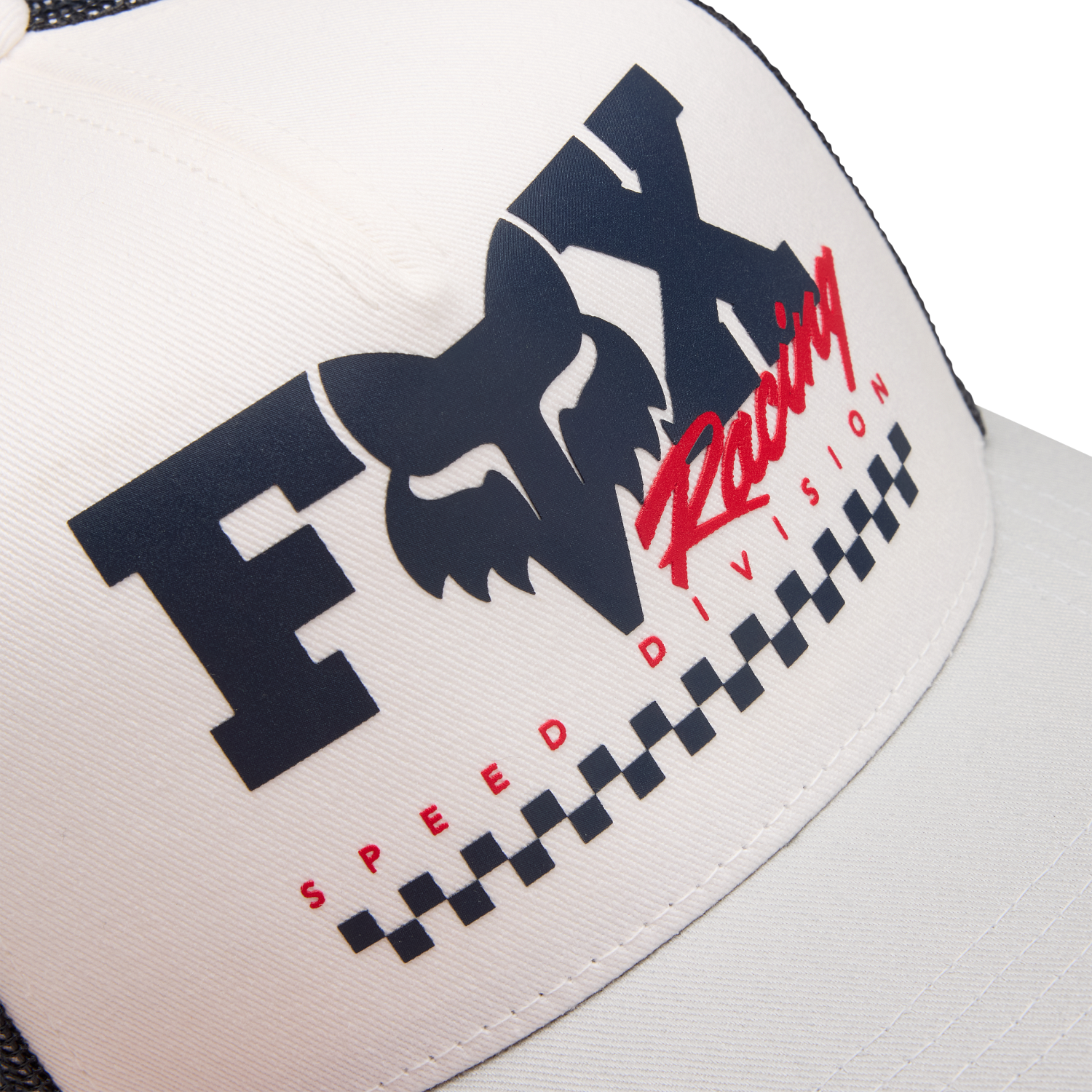 YTH CHECKER MESH TRUCKER HAT [WHT] OS